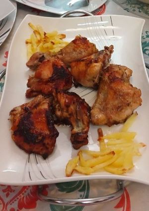 عکسی از دستور مرغ سرخ شده