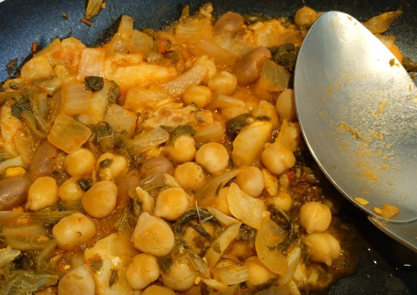 Garbanzos con bacalao sin esfuerzo