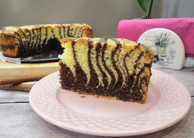 Gluténmentes zebratorta recept foto