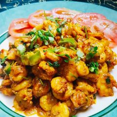 A picture of Tawa Prawns.