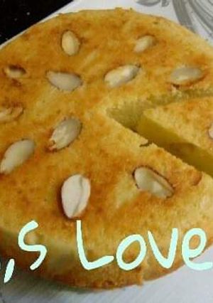A picture of Simple almond cake (without oven).