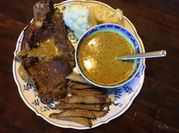 A picture of steak n chops spice