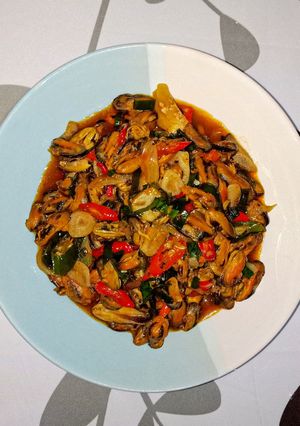 Foto resep Kerang kupas tumis saus tiram