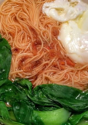 古早味~雞絲麵加蛋 的食譜成品照片