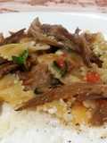 Farfalle con Funghi Pleurotus e Pomodori Freschi