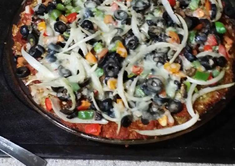 Steps to Make Super Quick Entire Vegetables Pizza