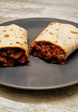 Una foto de Burritos de chili con carne