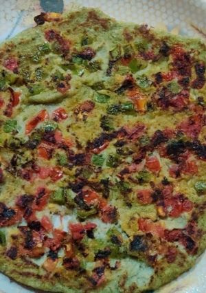 A picture of Daal Doodhi Chilla.