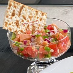 A picture of Salmon Ceviche.