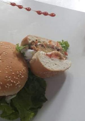 A picture of Vegetable burger.