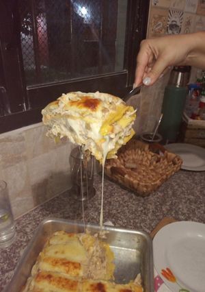 Una foto de Lasaña de pollo