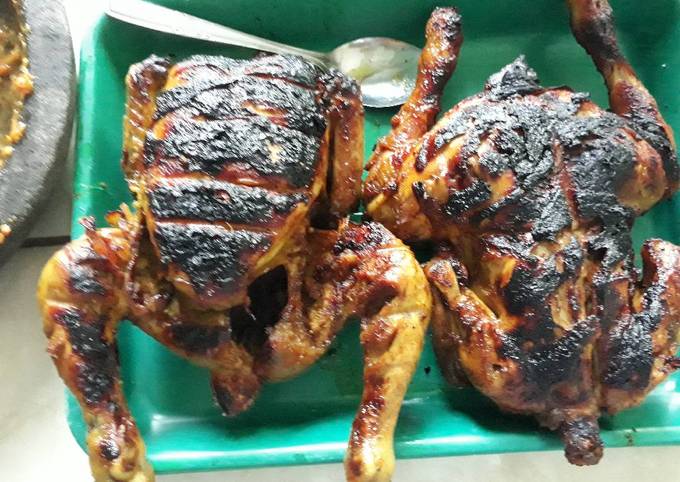 Cara Bikin Ayam bakar bumbu ungkep Anti Gagal