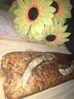 O poză a rețetei Banana bread cu ciocolată.