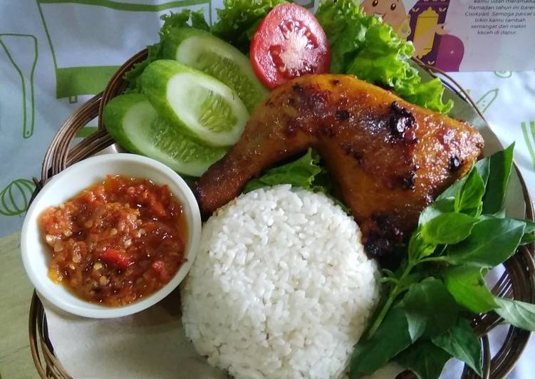 Ayam Bakar (Teflon) + Resep Sambal