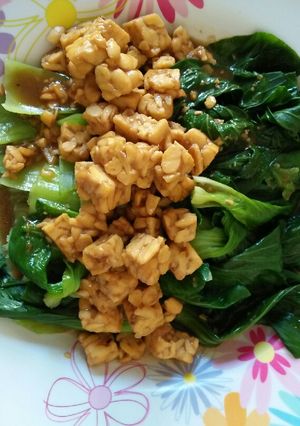 Foto resep Pokcoy siram tempe saus tiram