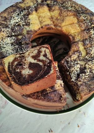 Foto resep Marmer cake mocca coklat