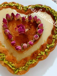 عکسی از دستور کیک هل و گلاب