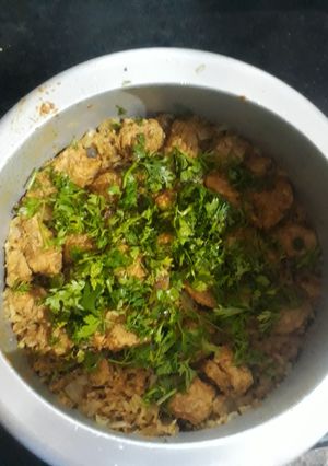 A picture of Soya Biryani(Pulao).