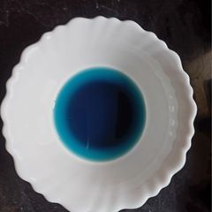 A picture of Blue water (butterfly pea flower Made from natural flowers).