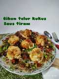*Bihun telur kukus, saus tiram*