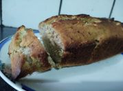 Una foto de budin de bananas sin tacc