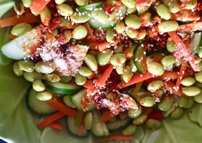 Bagaimana Membuat EDAMAME CARROT SALAD ala ASIA, Enak Banget