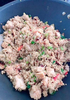 Una foto de Delicioso chaufa de quinua con pollo