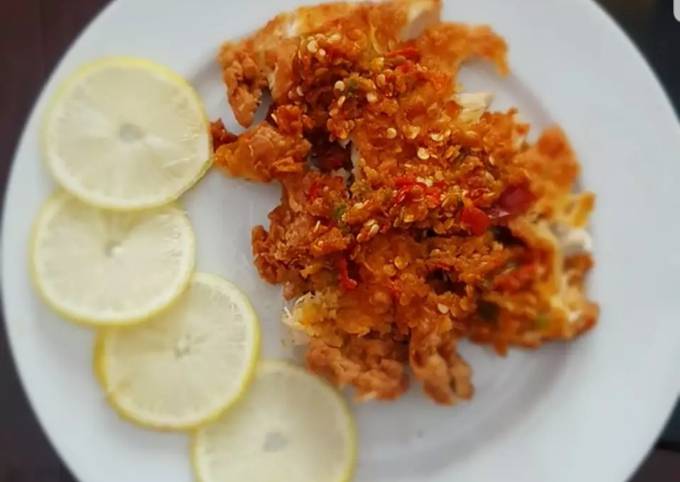 Ayam geprek rumahan