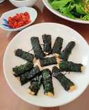 Đậu khuôn cuộn lá lốt