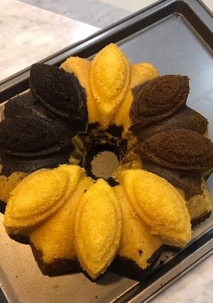 Foto resep Marmer / Marble Cake EKONOMIS (Only 4 Eggs)