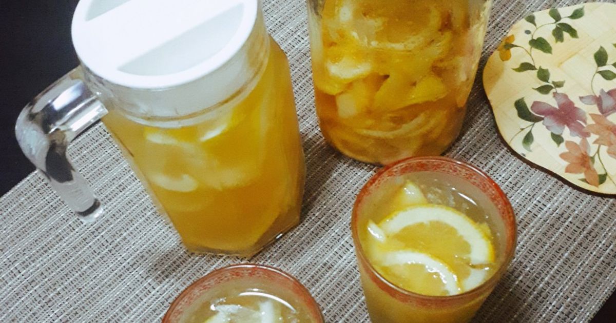 Resep Korean Honey Lemon Tea (Yujacha Tea) oleh 👩‍🍳 Mama Akmal - Cookpad