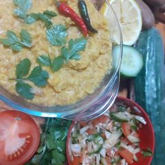 A picture of Mix lentils without oil.