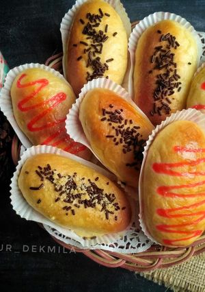 Foto resep Roti Manis isi coklat dan strawberry