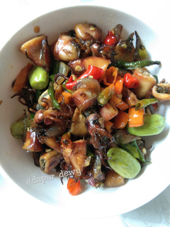 Foto resep Tumis cumi asin