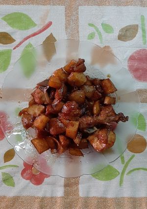 Foto resep Ayam Saos Teriyaki (feat. Kentang)
