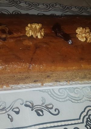 صورة لوصفة كيكة الكركاع والتمر