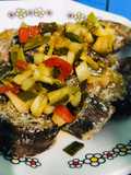Eggplant karaage miso vinegar dressing
