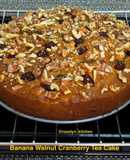 Banana Walnut Cranberry Tea Cake