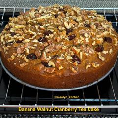 Banana Walnut Cranberry Tea Cake A picture of Banana Walnut Cranberry Tea Cake.