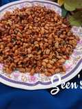 Oven Roasted White Lobia or Black Eyed Peas
