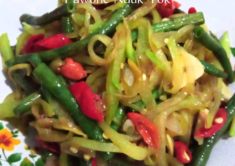 Langkah mengolah Oseng Kacang Manisa, Lezat