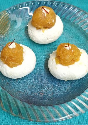 A picture of Quick Apple Sandesh (Diabetic Friendly).