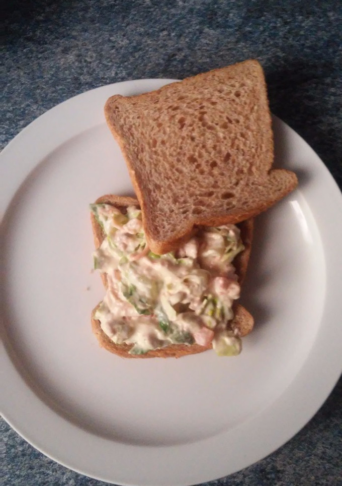 Una foto de Sándwich vegetal