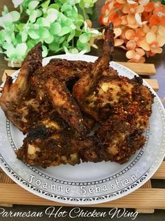 Foto resep Parmesan Hot Chicken Wing -Keto