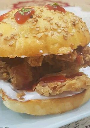 A picture of Zinger Burger Recipe.