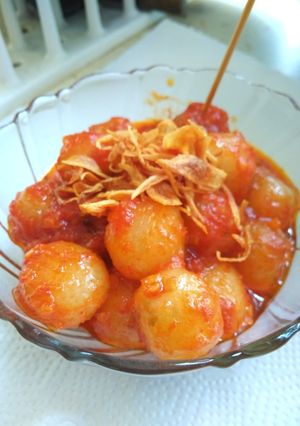 Foto resep Cilok Kenyal Kenyil Sambal Cetar