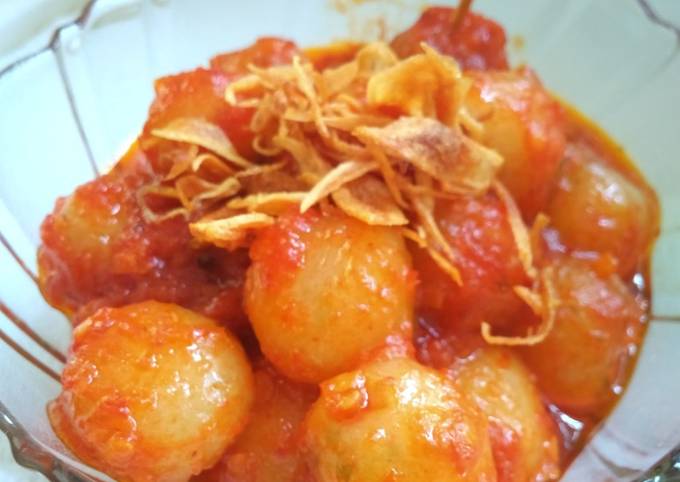 Cilok Kenyal Kenyil Sambal Cetar