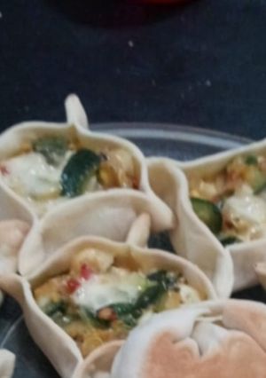 Una foto de Canastitas de zapallito verde