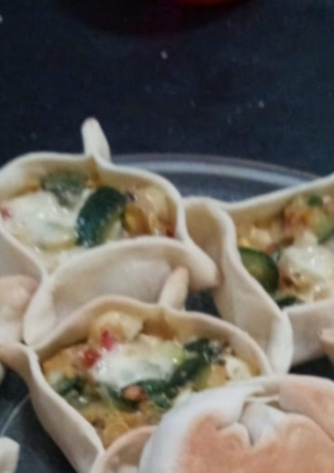 Una foto de Canastitas de zapallito verde