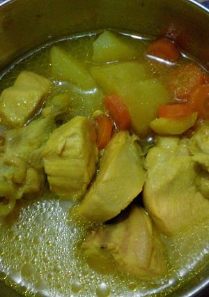 Foto resep Sup Ayam Kuning (Soup ayam kunyit)